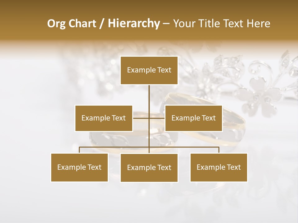 Wedding Rings Clipart PowerPoint Template