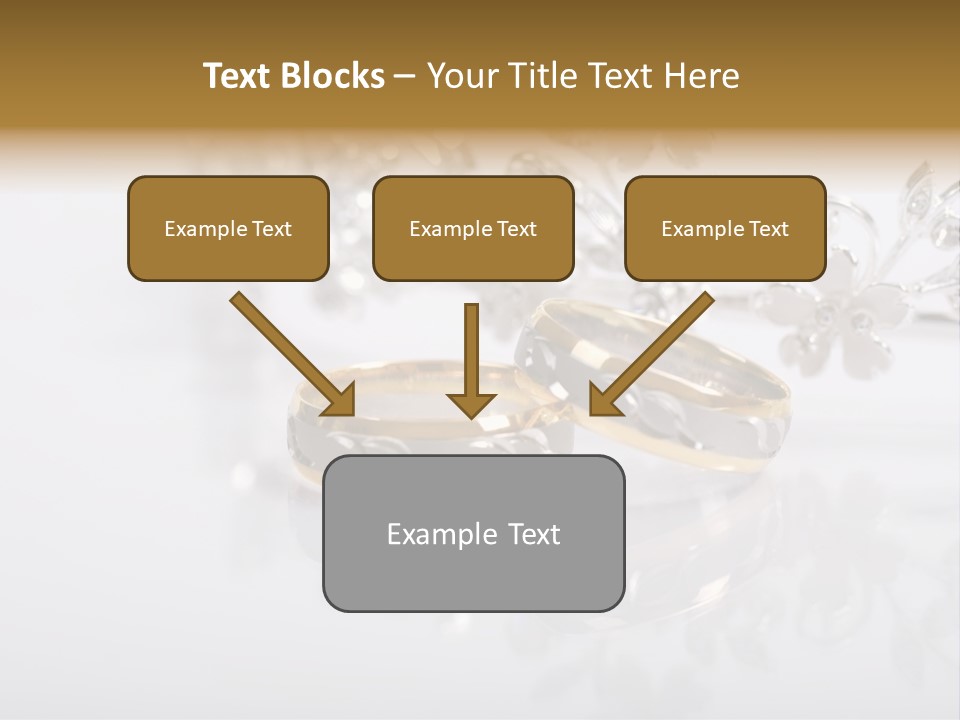 Wedding Rings Clipart PowerPoint Template