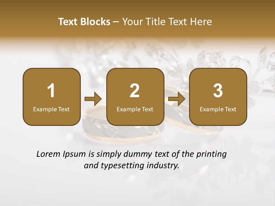 Wedding Rings Clipart PowerPoint Template