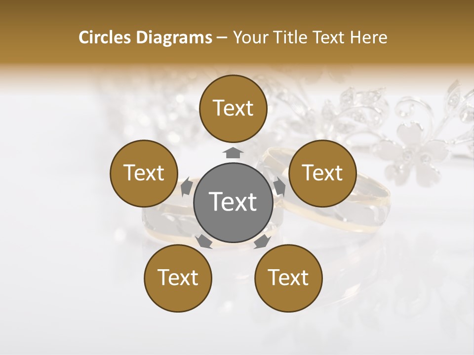 Wedding Rings Clipart PowerPoint Template