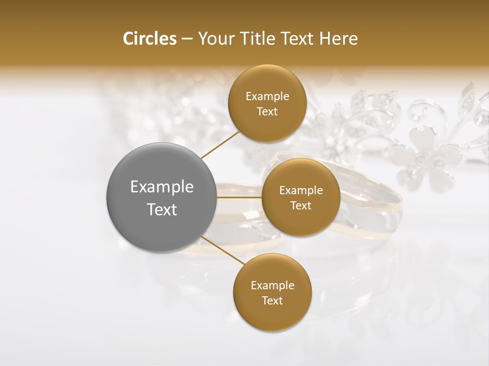 Wedding Rings Clipart PowerPoint Template