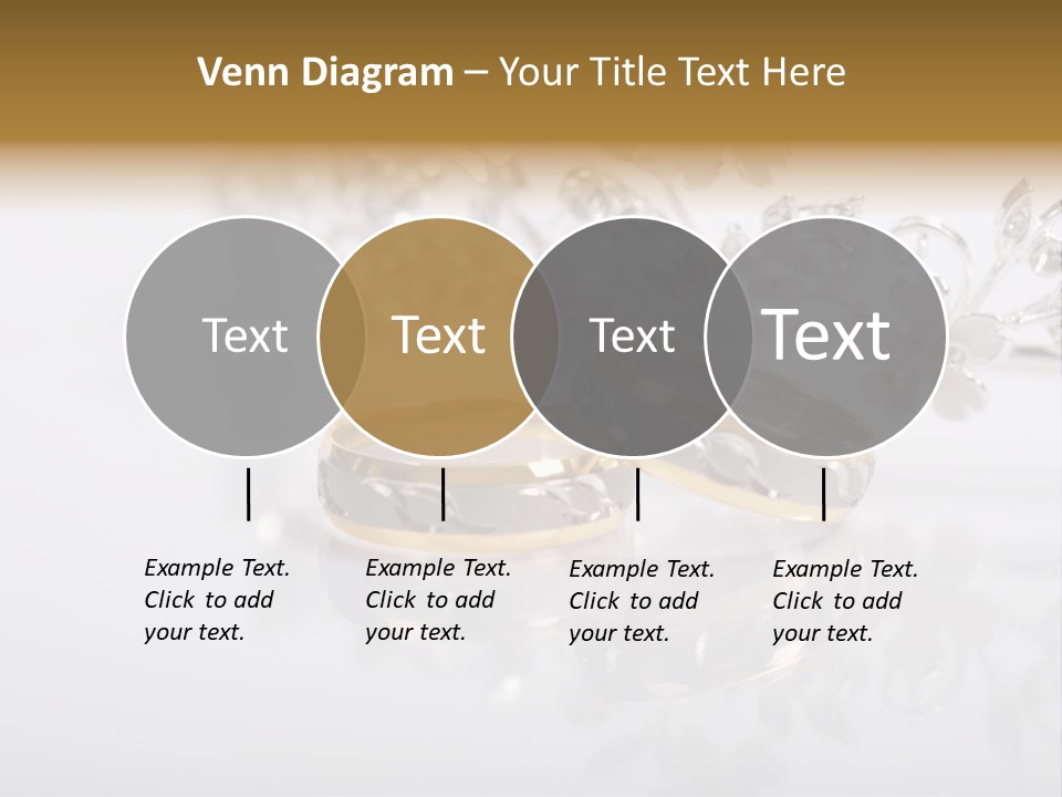 Wedding Rings Clipart PowerPoint Template