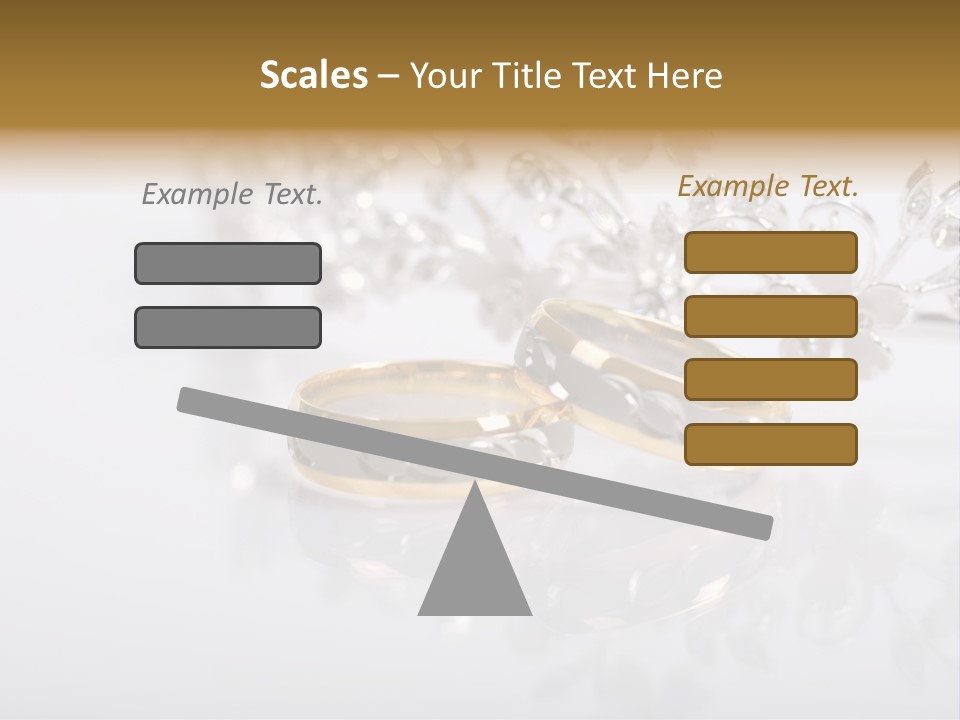 Wedding Rings Clipart PowerPoint Template