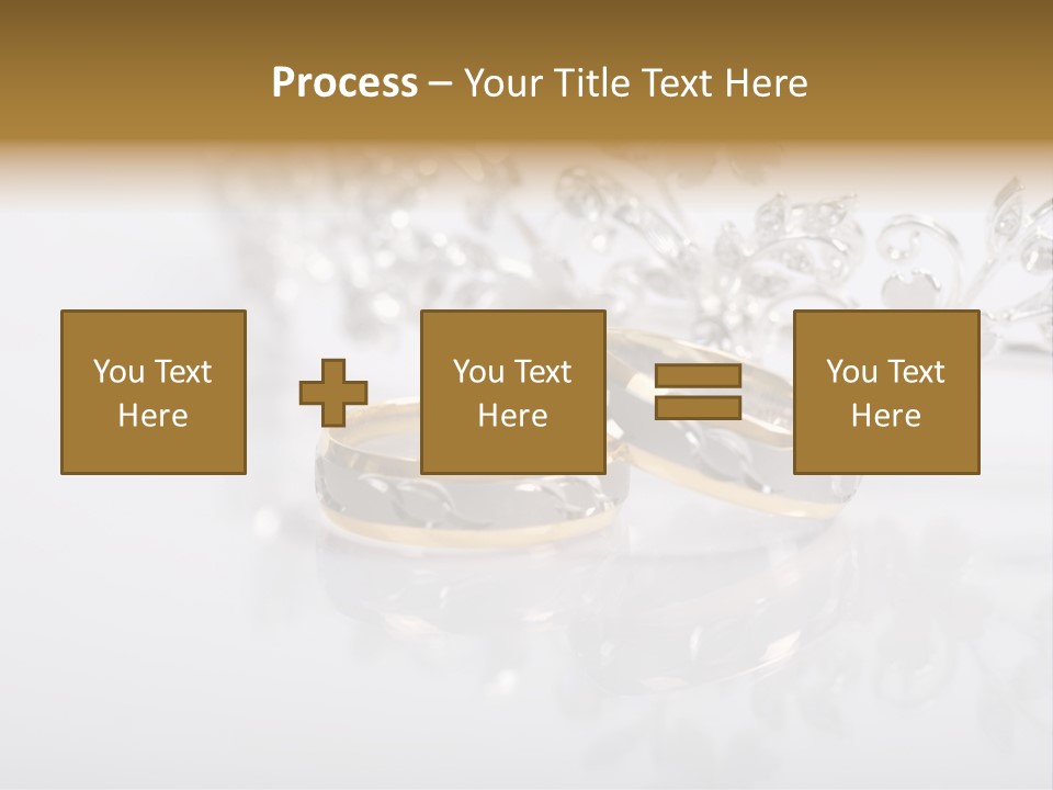 Wedding Rings Clipart PowerPoint Template