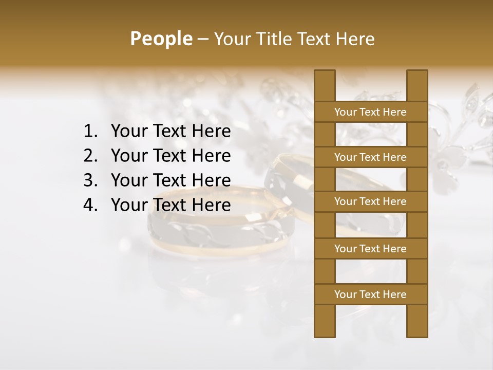 Wedding Rings Clipart PowerPoint Template