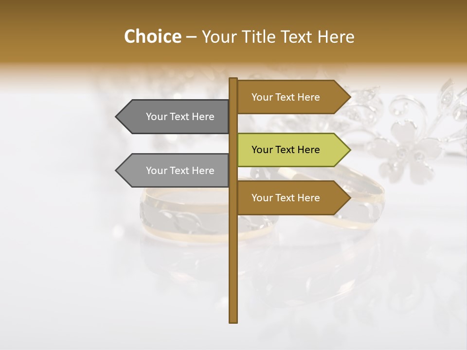 Wedding Rings Clipart PowerPoint Template