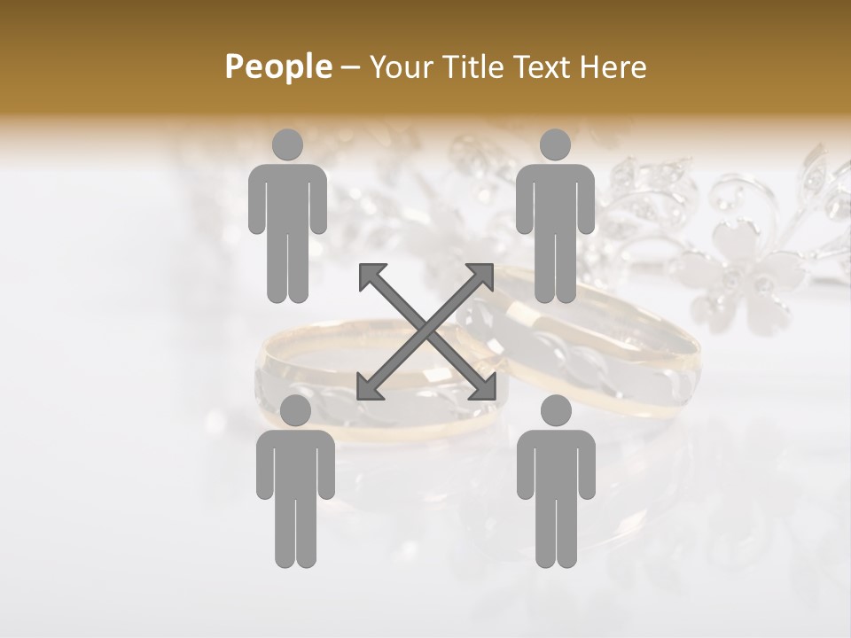 Wedding Rings Clipart PowerPoint Template