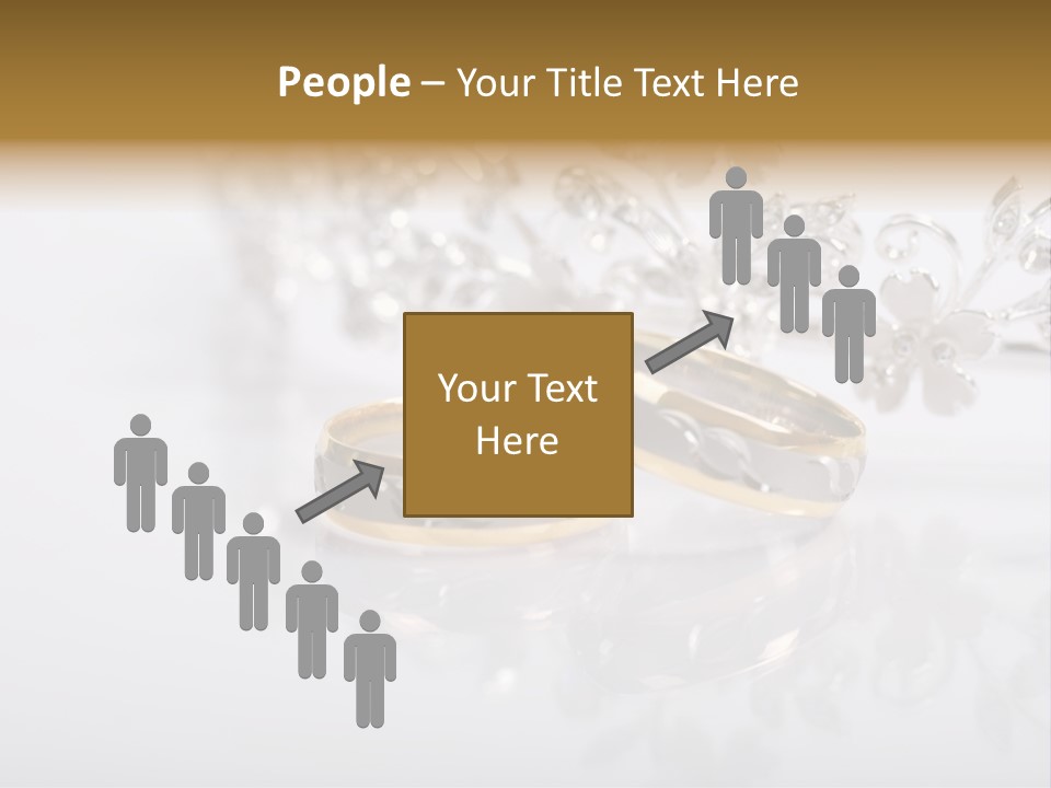 Wedding Rings Clipart PowerPoint Template