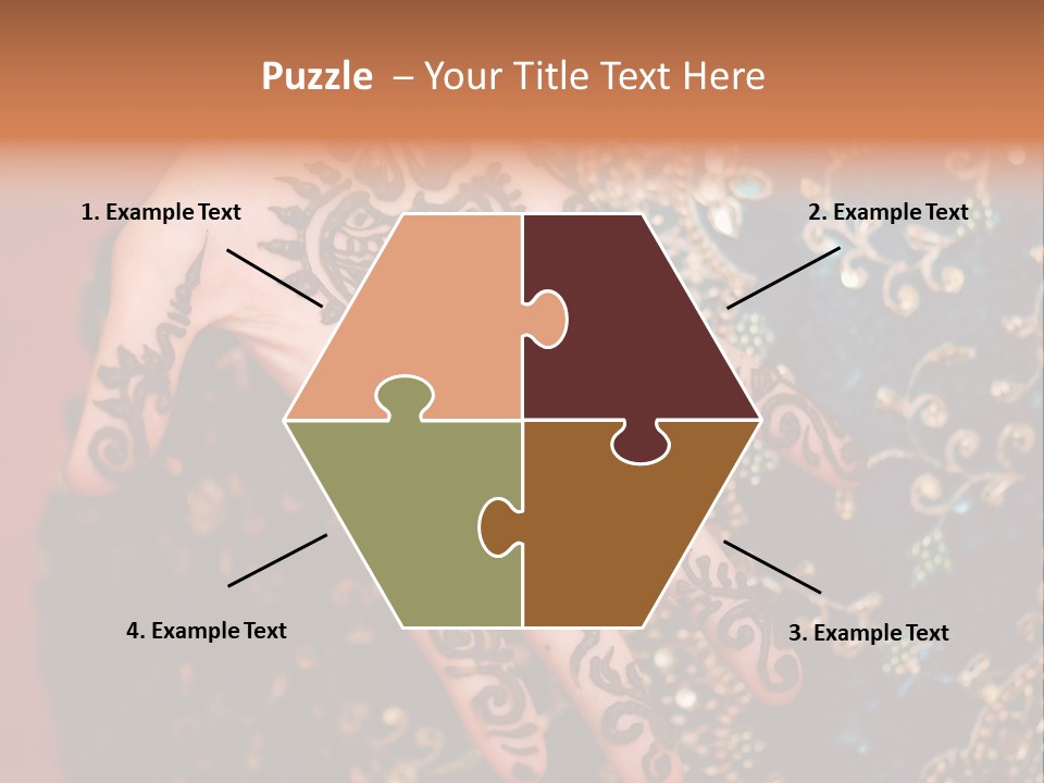 Hand Palm Henna PowerPoint Template