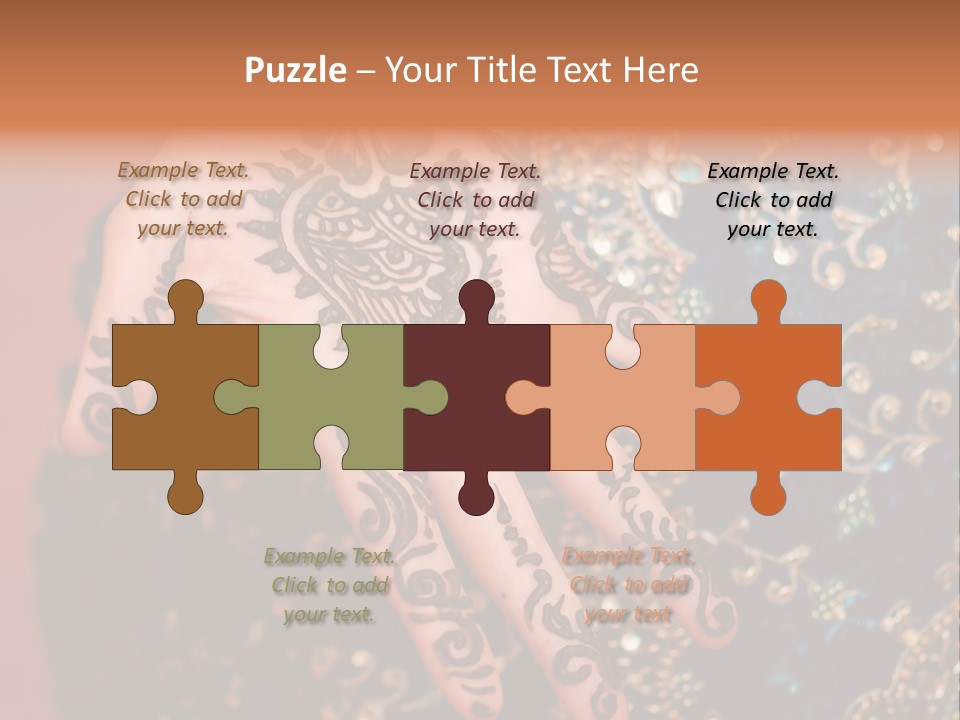 Hand Palm Henna PowerPoint Template