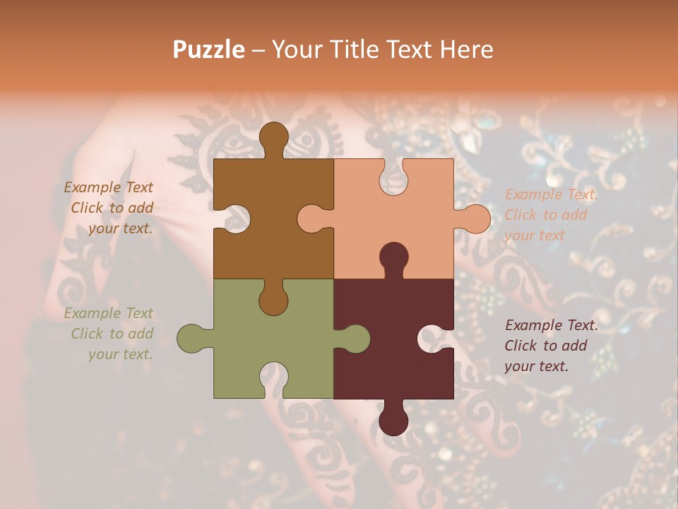 Hand Palm Henna PowerPoint Template