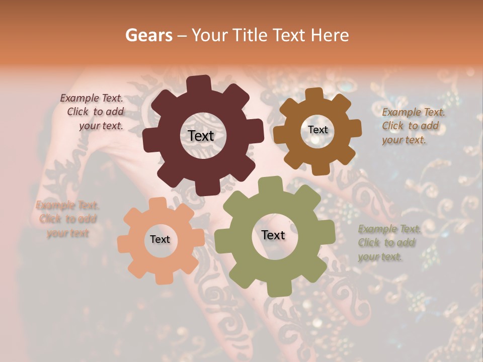 Hand Palm Henna PowerPoint Template