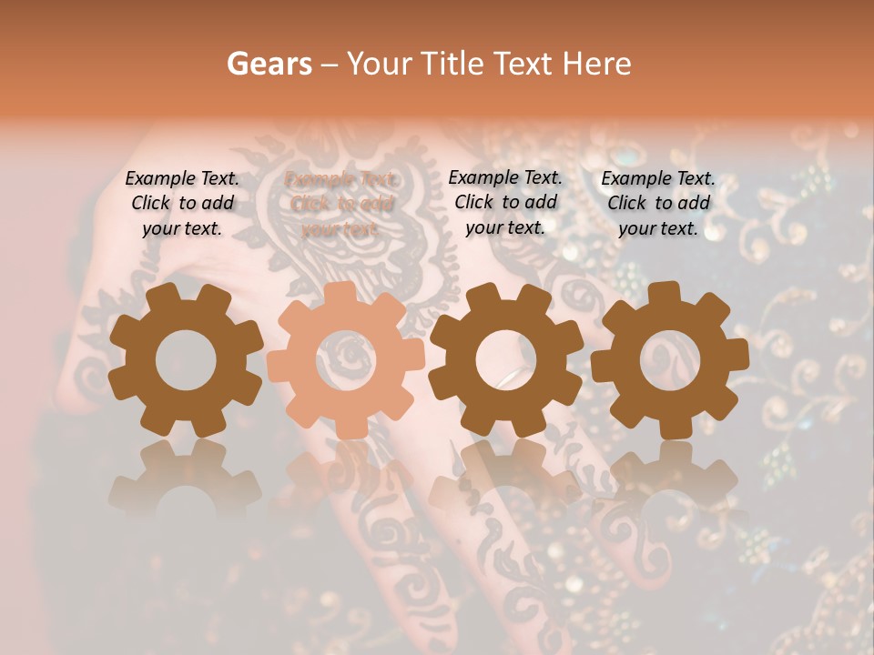 Hand Palm Henna PowerPoint Template