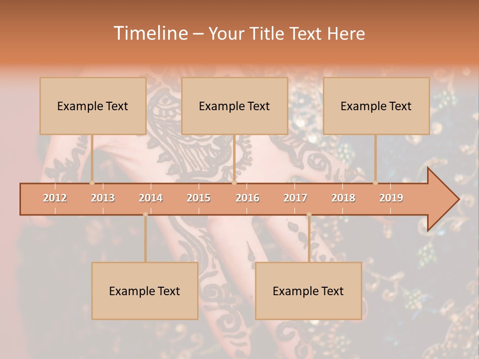 Hand Palm Henna PowerPoint Template