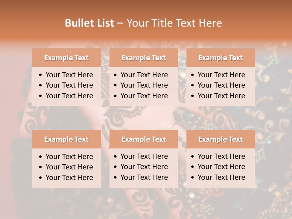 Hand Palm Henna PowerPoint Template