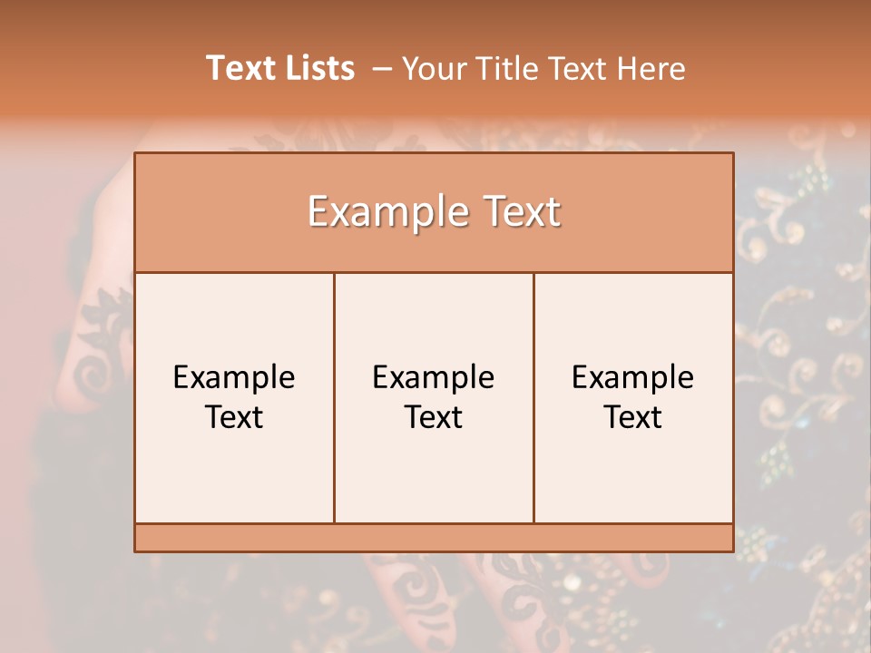 Hand Palm Henna PowerPoint Template