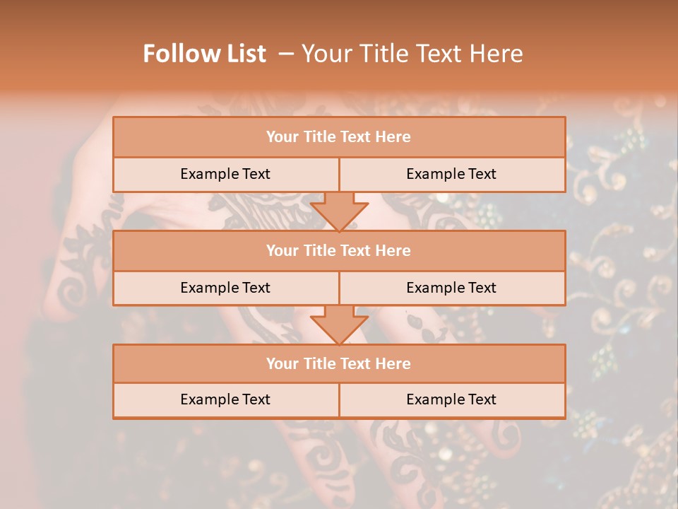 Hand Palm Henna PowerPoint Template