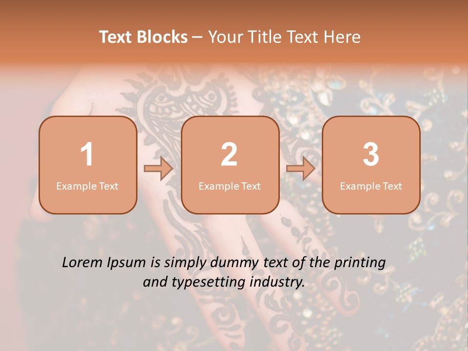 Hand Palm Henna PowerPoint Template