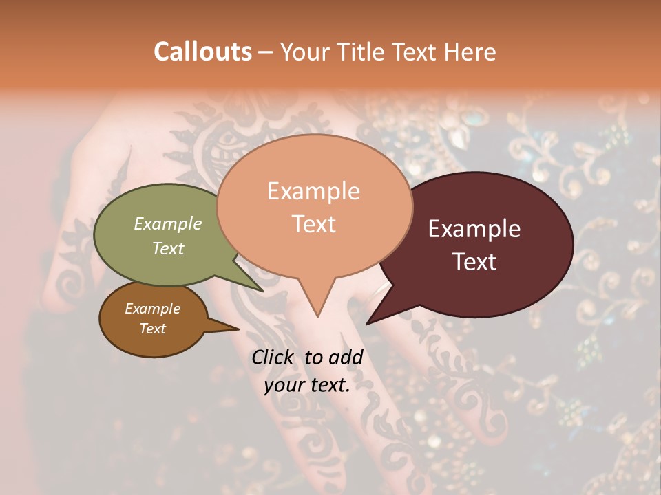 Hand Palm Henna PowerPoint Template