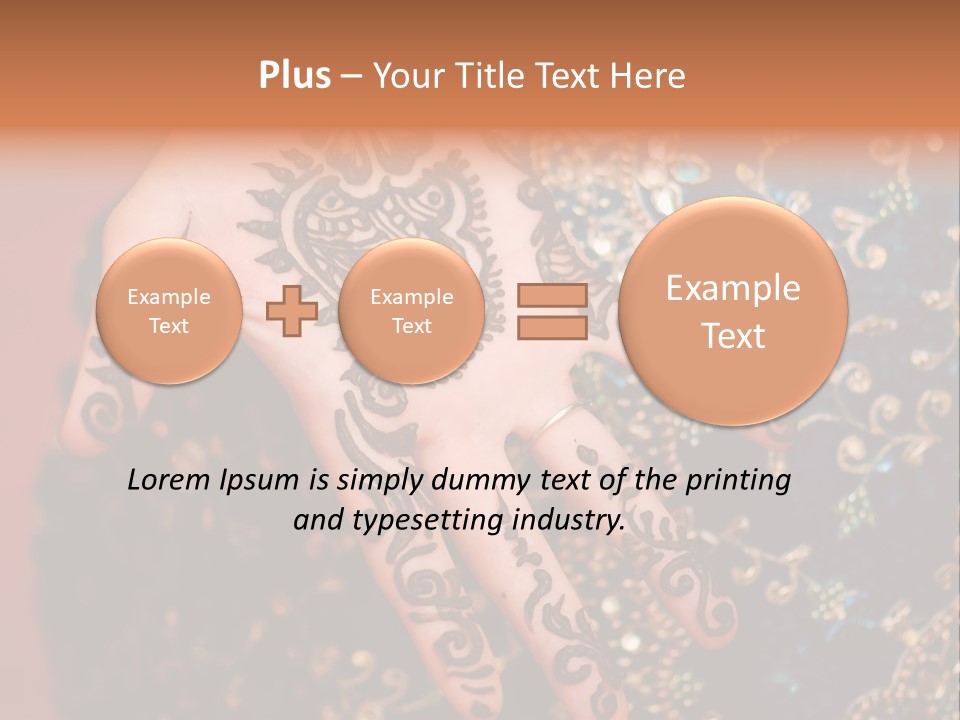 Hand Palm Henna PowerPoint Template