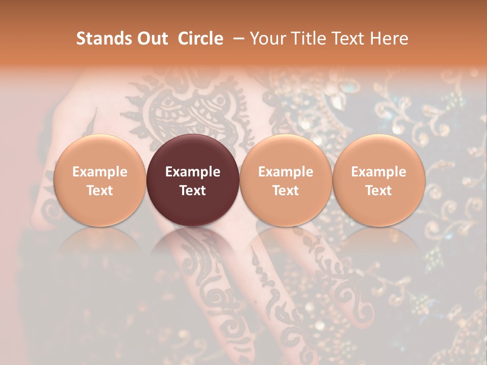 Hand Palm Henna PowerPoint Template