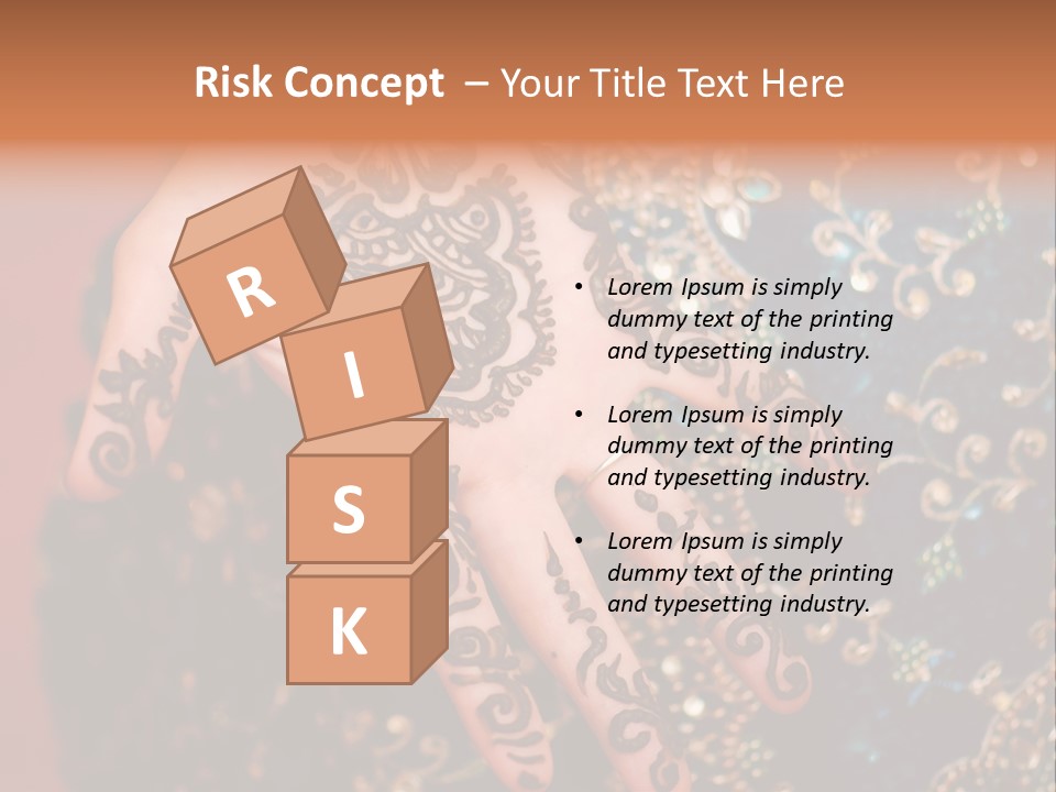 Hand Palm Henna PowerPoint Template