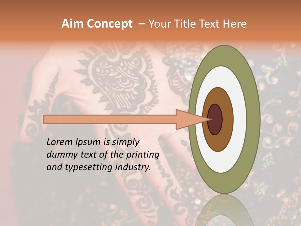 Hand Palm Henna PowerPoint Template