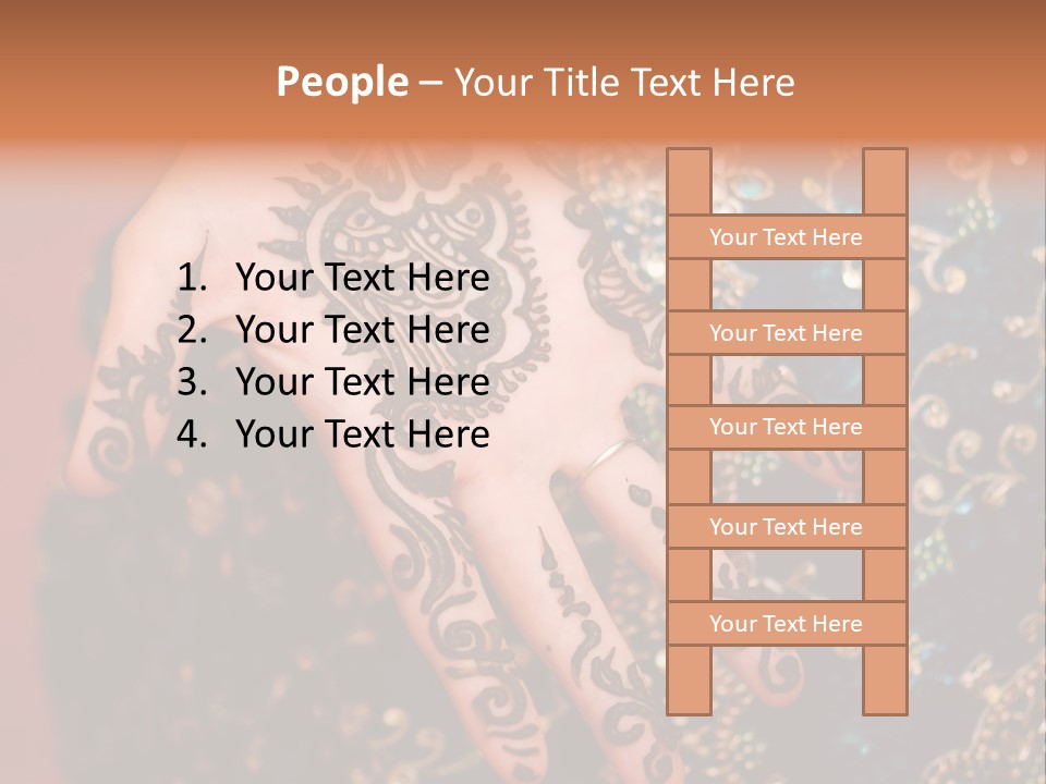 Hand Palm Henna PowerPoint Template