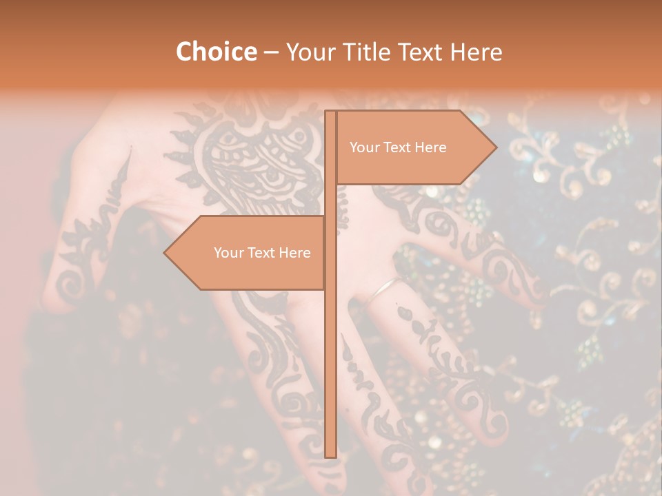 Hand Palm Henna PowerPoint Template