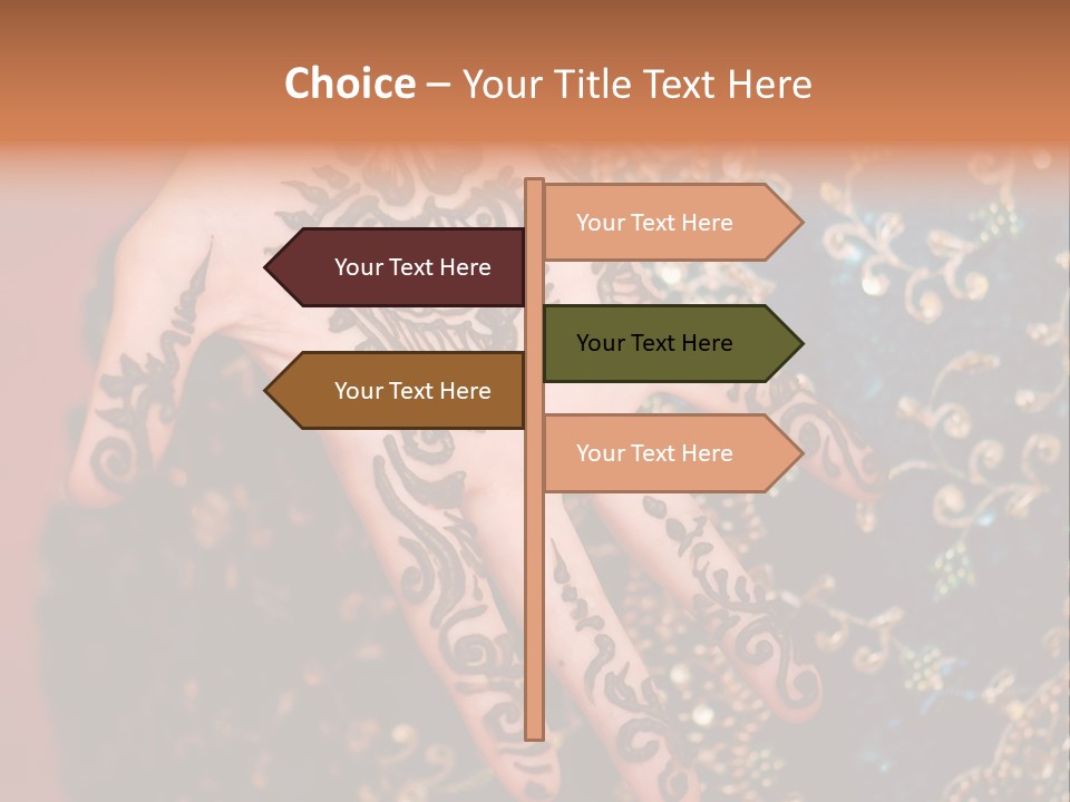 Hand Palm Henna PowerPoint Template