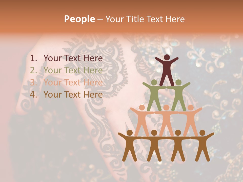 Hand Palm Henna PowerPoint Template