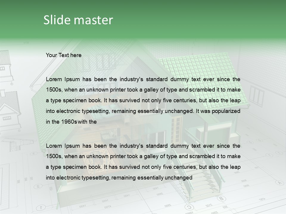 Architect Drawing PowerPoint Template