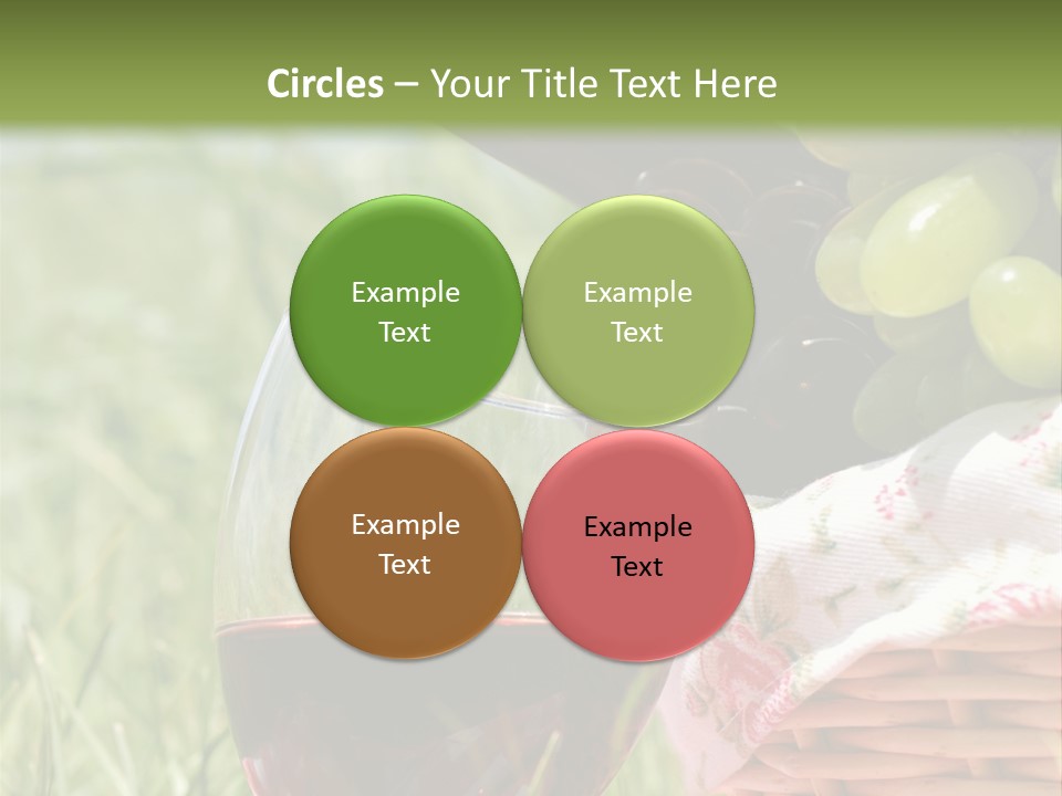 Wine Glasses Agriculture Summer PowerPoint Template