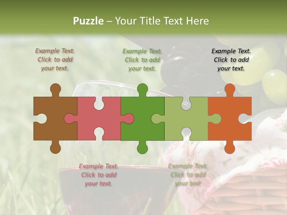 Wine Glasses Agriculture Summer PowerPoint Template