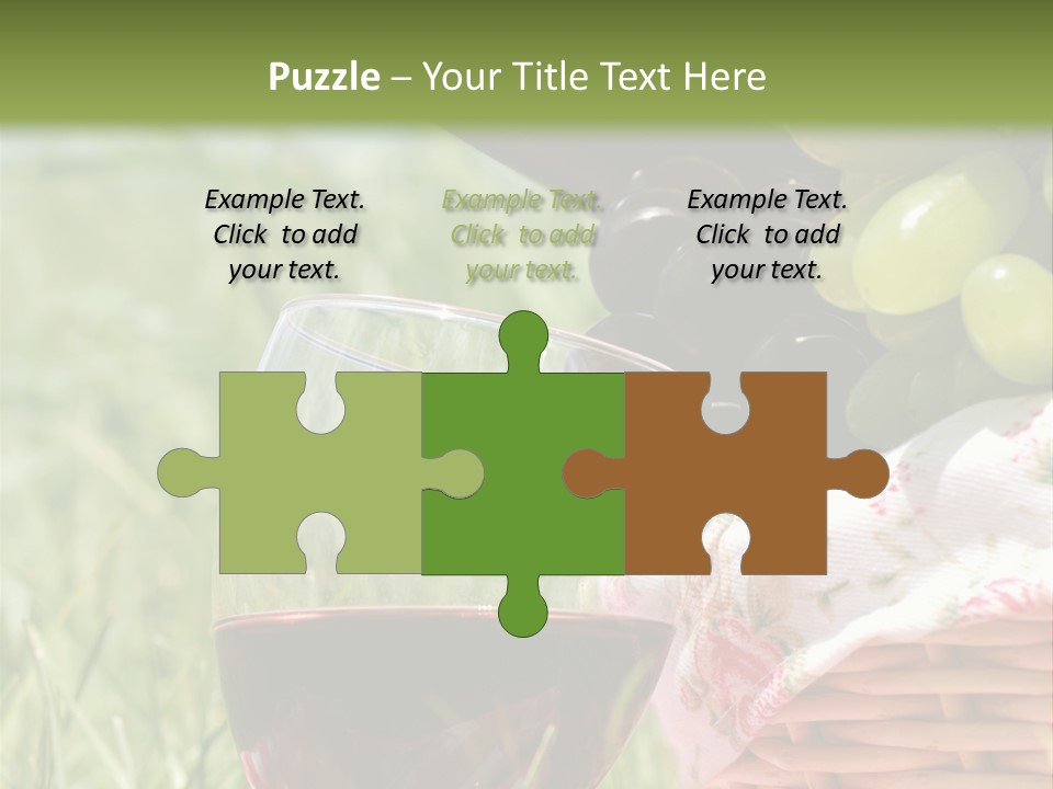 Wine Glasses Agriculture Summer PowerPoint Template