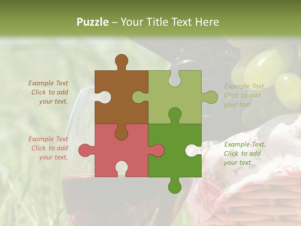 Wine Glasses Agriculture Summer PowerPoint Template