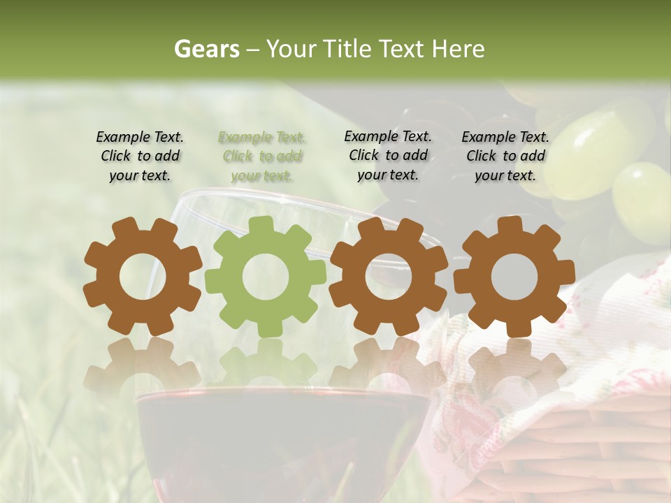 Wine Glasses Agriculture Summer PowerPoint Template