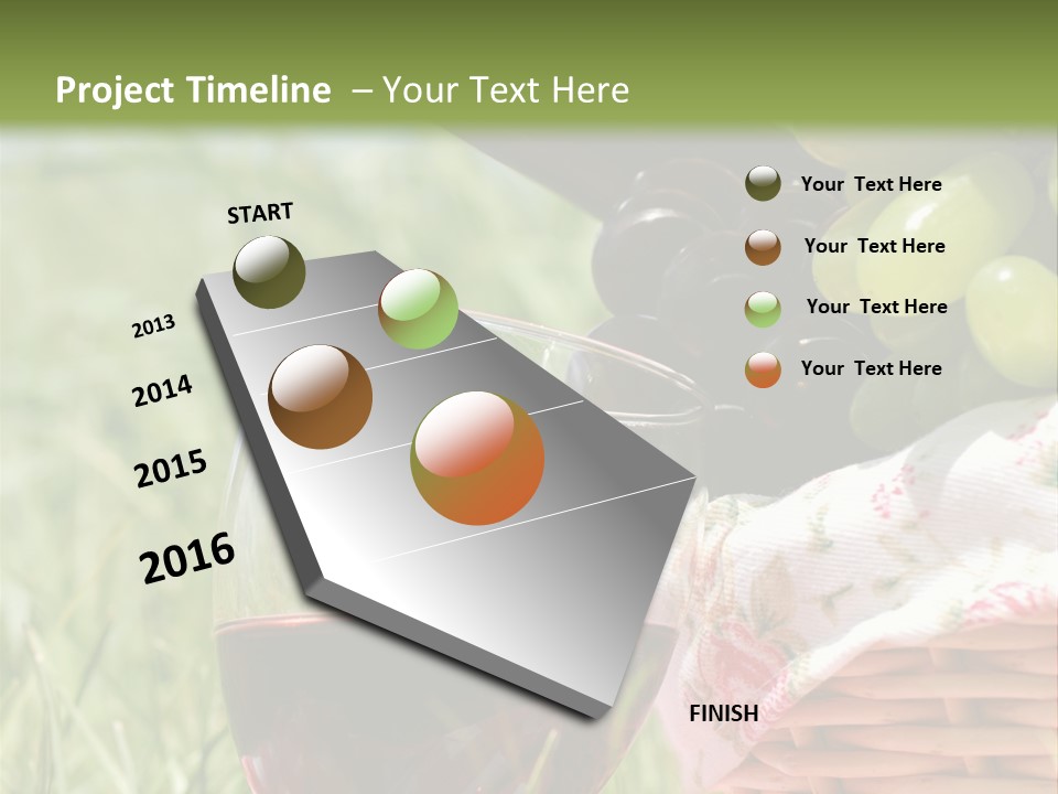 Wine Glasses Agriculture Summer PowerPoint Template