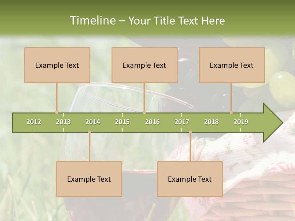 Wine Glasses Agriculture Summer PowerPoint Template