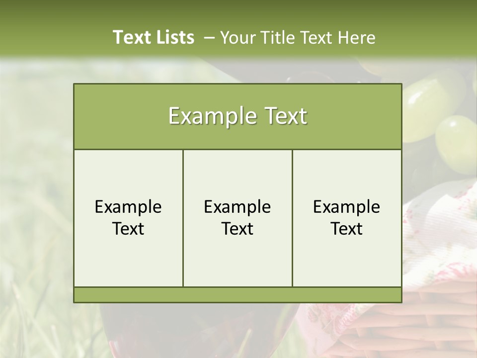 Wine Glasses Agriculture Summer PowerPoint Template