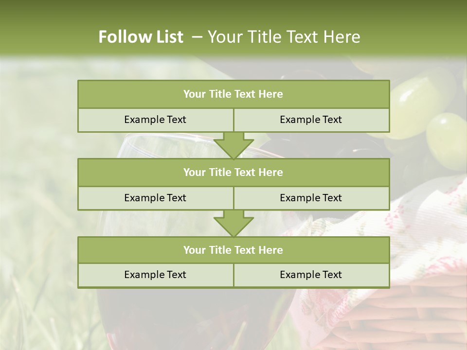Wine Glasses Agriculture Summer PowerPoint Template