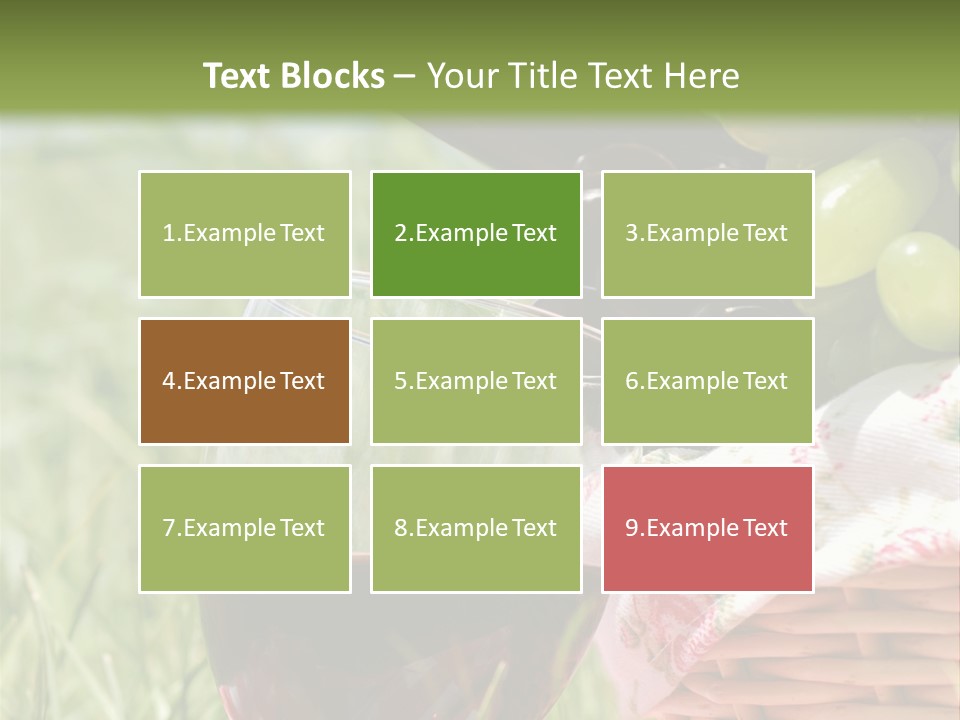 Wine Glasses Agriculture Summer PowerPoint Template