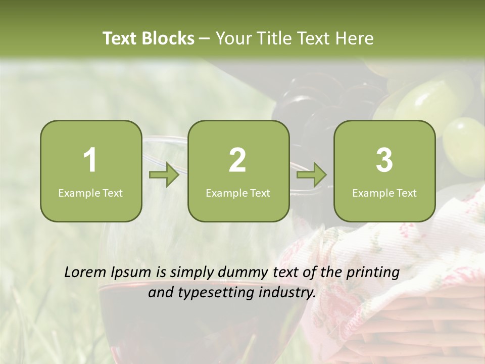Wine Glasses Agriculture Summer PowerPoint Template