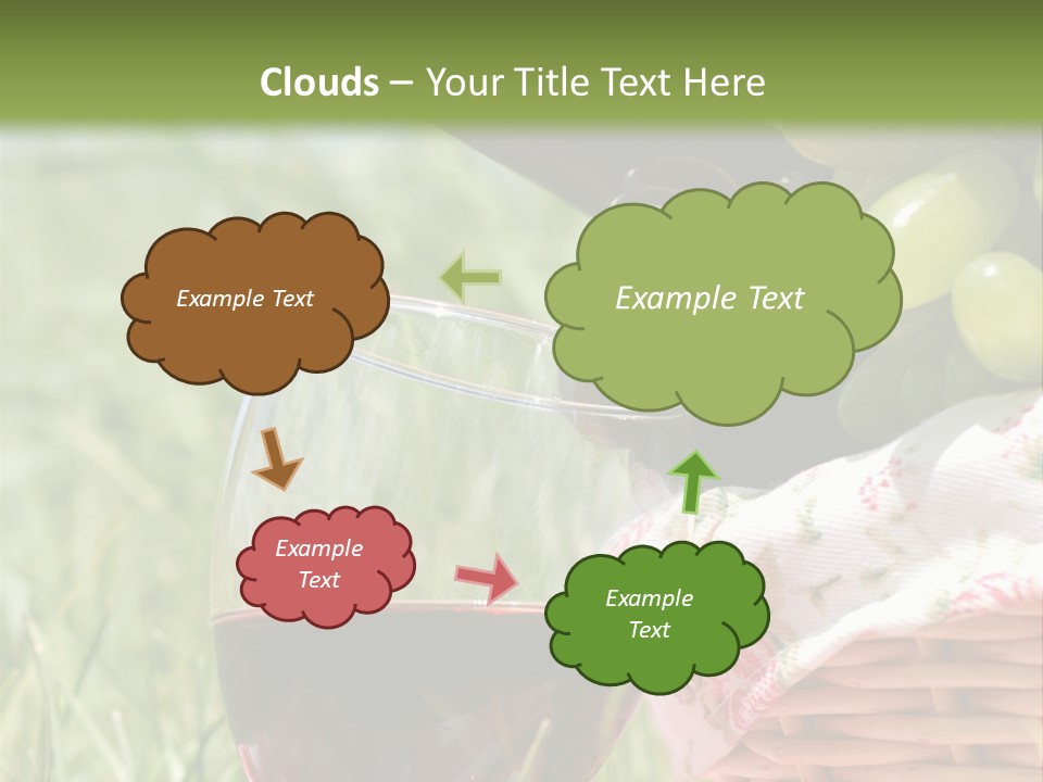 Wine Glasses Agriculture Summer PowerPoint Template