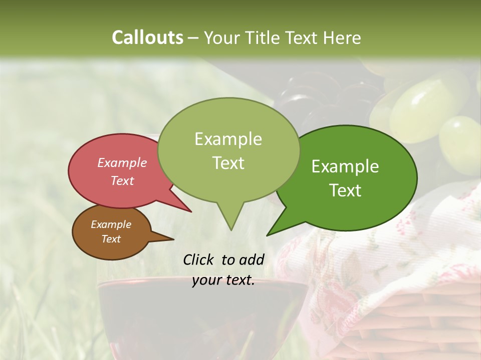 Wine Glasses Agriculture Summer PowerPoint Template