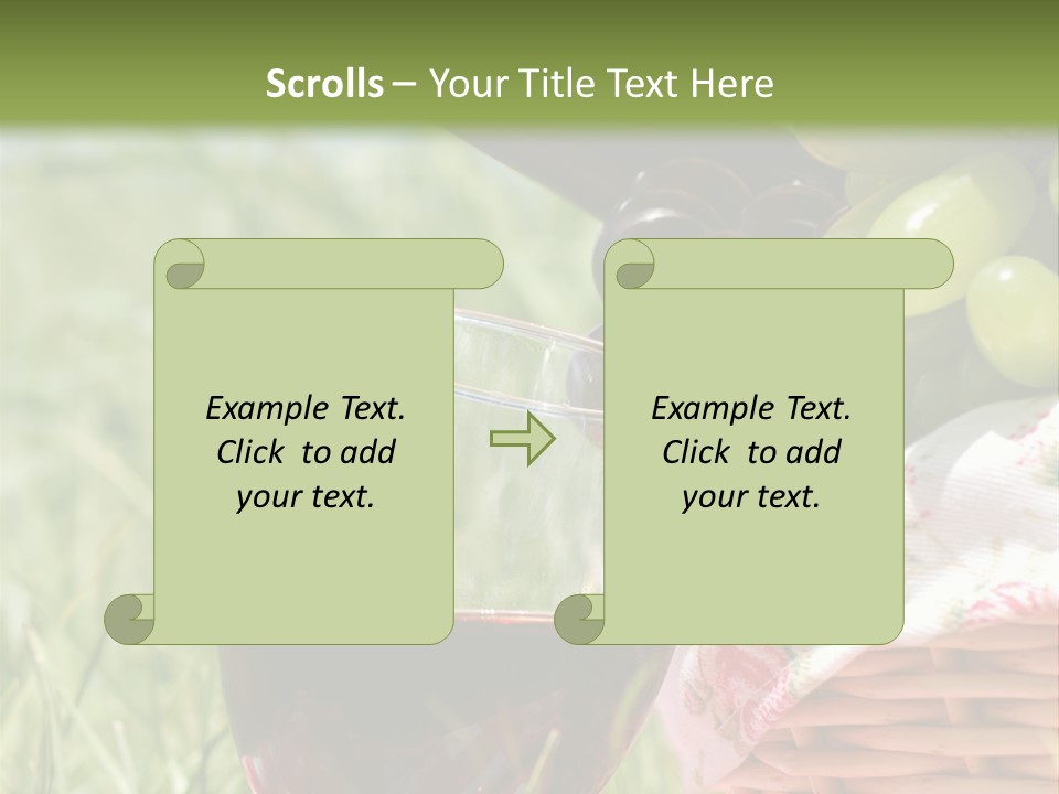 Wine Glasses Agriculture Summer PowerPoint Template