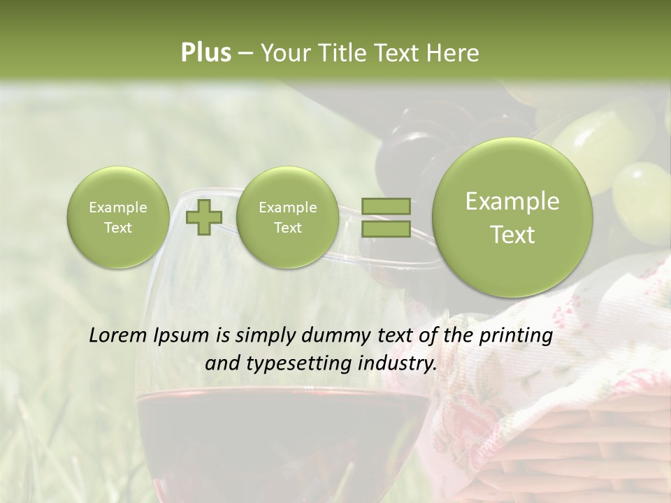 Wine Glasses Agriculture Summer PowerPoint Template