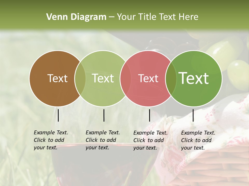 Wine Glasses Agriculture Summer PowerPoint Template