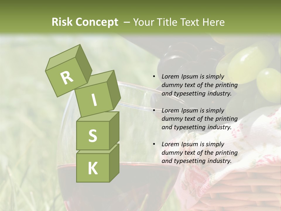 Wine Glasses Agriculture Summer PowerPoint Template