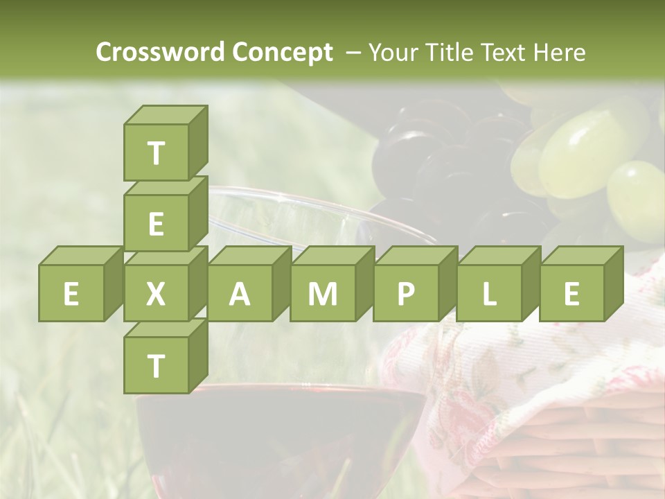 Wine Glasses Agriculture Summer PowerPoint Template